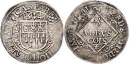 8 Albus, 1644, Noss 406, Prägeschwäche, Ss+.  Ss8 Albus, 1644, Noss 406, Slight Embossing, Very Fine.... - Autres & Non Classés