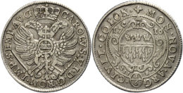 1/6 Taler, 1716, Mit Titel Karls VI., Noss 579, Ss.  Ss1 / 6 Thaler, 1716, With Title Karls VI., Noss 579, Very... - Autres & Non Classés