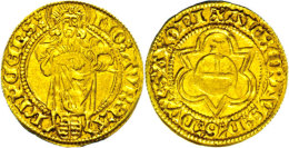 Goldgulden (3,30g), O.J.(1464-1500), Albrecht, Fb. 2609, Ss.  SsGold Guilders (3, 30g), O. J. (1464-1500),... - Autres & Non Classés