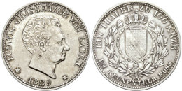 Taler, 1829, Carl Ludwig Friedrich, AKS 53, J. 41, Randfehler, Ss.  SsThaler, 1829, Carl Ludwig Frederic,... - Autres & Non Classés