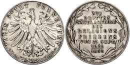 Doppelgulden, 1855, 300Jahrfeier Des Religionsfriedens, AKS 42, J. 49, Vz-st.  Vz-stDouble Guilder, 1855,... - Autres & Non Classés