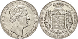 Doppeltaler, 1854, Friedrich August II., AKS 94, J. 78, Randfehler, Kratzer, Ss-vz.  Ss-vzDouble Taler, 1854,... - Autres & Non Classés