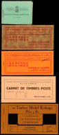 1906/35, Markenheftchen Prifix-Nr. 1, 2a, 3 Und 4 Postfrisch, 5 (je 4 Marken Gestempelt), Teils Beanstandungen ... - Autres & Non Classés