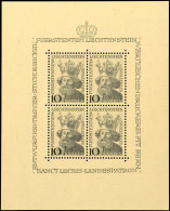 10 Fr. Luzius, Kleinbogen Postfrisch, Mi. 300,-, Katalog: 247Klbg **10 Fr. Luzius, Miniature Sheet Mint Never... - Autres & Non Classés