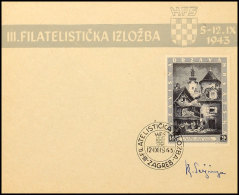 18 K. Violettschwarz, Mit Ersttagssonderstempel Auf FDC-Umschlag, Nebengesetzt Eigenhändige Unterschrift "K.... - Croatie