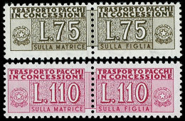 40 L. - 110 L. Gebührenmarke Für Paketzustellung, Tadellos Postfrisch, Mi. 950.-, Katalog: 5/8 **40... - Non Classés