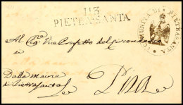 "113 PIETRA-SANTA"; L2 Mit Adlerstpl. "COMMUNITA DI PIETRSANTA", Je Klar Auf Dienstbrief Nach Pisa, 1811  BF113... - Autres & Non Classés