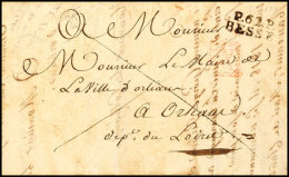 "P.62.P. BESSE", L2 Klar Auf Kleinformatigem Frankobrief Mit Inhalt Nach Orléans, 1827  BFP. 62. P.... - Autres & Non Classés