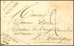 "80 Gencay VIVONNE", L3 Klar Auf Portobrief Nach Chauvigny, 1822  BF80 Gencay VIVONNE, Three-line Cancel Clear... - Autres & Non Classés