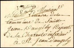 "P.64.P. PAU", L2 Klar Auf Kleinformatigem Frankobrief Mit Inhalt Nach St.Jean D'angely, 1813  BFP. 64. P. PAU,... - Autres & Non Classés