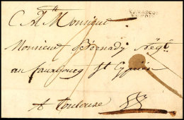 "TARASCON EN FOIX", Kleiner L2 Klar Auf Portobrief Mit Inhalt Nach Toulouse, 1785  BFTARASCON EN FOIX, Small... - Autres & Non Classés