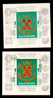 Blockausgabe "IBRA 1973", Blockpaar Mit Grünem Bzw. Grauem Aufdruck, Tadellos Postfrisch, Mi. 350,-, Katalog:... - Bulgarie