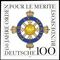 100 Pfg Orden, Ungezähnt, Tadellos Postfrisch, Mi. 800,-, Katalog: 1613U **100 Pfg Decoration,... - Autres & Non Classés