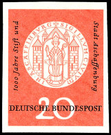 20 Pfg Aschaffenburg Ungezähnt, Tadellos Postfrisch, Katalog: 255U **20 Pfg Aschaffenburg Unperforated, In... - Autres & Non Classés
