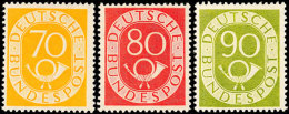 2 Pfg Bis 90 Pfg Posthorn, Tadellos Postfrischer Satz, Gut Gezähnt, Mi. 2.200.-, Katalog: 123/38 **2 Pfg... - Autres & Non Classés