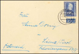 30 Pf. Wohlfahrt 1949, Portorichtige Einzelfrankatur Auf Auslandsbrief Von "LÖRRACH 7.10.50" Nach Lienz, Mi.... - Autres & Non Classés