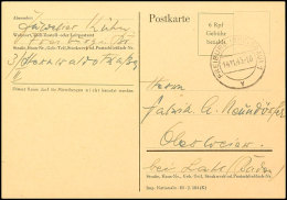 6 Pfg. Wertkästchen Auf Postkarte Mit DV "Imp. Nationale-82-J.184 (K)", Bedarfsgebraucht Aus FREIBURG 14.11.45... - Autres & Non Classés