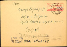 1947, Auslandsbrief Aus SULZ 4.6.47 Nach Sofia Mit Ankunftsstempel, Kleine Randspuren, Recht Seltene Destination In... - Autres & Non Classés