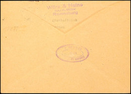 1945, Ovaler Zensur-Stempel "O 221" In Violett Rückseitig Auf Firmenbrief Aus RAVENSBURG Gebühr Bezahlt... - Autres & Non Classés