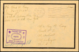 1945, Amerikanische Feldpost In Bad Neuenahr, Brief Mit APO-Absendernummer "408" über Die Amerik. Feldpost Mit... - Autres & Non Classés