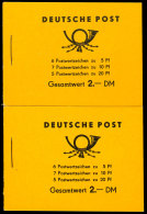 2mal Markenheftchen Mi. 1b1, Originalgeklammert, Deckel Ungefaltet, Postfrisch, Mi. 400.-, Katalog: MH1b1 **Two... - Autres & Non Classés