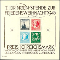 Blockausgabe "Friedensweihnacht 1945", T-Papier, Blocktype IV, Tadellos Postfrisch Ohne Jegliche Signaturen,... - Autres & Non Classés