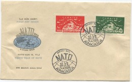 TURKEY,TURQUIE,TURKEI, 25 YEARS Of FACULTY 1959 FIRST DAY COVER - Lettres & Documents