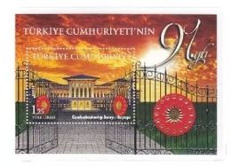 AC - TURKEY BLOCK STAMP - 91st YEAR OF THE REPUBLIC OF TURKEY SOUVENIR SHEET MNH 29.10.2014 - Hojas Bloque