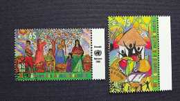 UNO-Wien 548/9 Oo/used, Int. Tag Zur Beseitigung Der Armut, Malwettbewerbs Für Kinder „Wir Können Die Armut Beenden" - Used Stamps