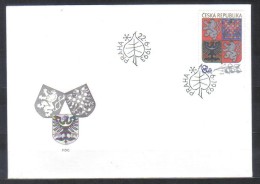 Czech Republic FDC Mi 10  Coat Of Arms 1993 - FDC