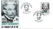 FRANCE 2015 FDC + Cachet + MonTimbraMoi MTAM SCHWEITZER Rencontres AFAAS Rixheim Nobel 1 - Albert Schweitzer