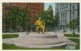 US CLEVELAND / Tom L. Johnson Monument / CARTE COULEUR  GLACEE - Cleveland