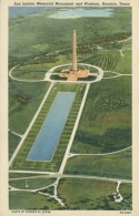 US HOUSTON / San Jacinto Memorial Monument And Museum / CARTE COULEUR TOILEE - Houston