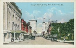 US JACKSONVILLE / Forsyth Street, Looking West / CARTE COULEUR - Jacksonville