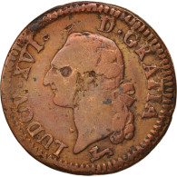 Monnaie, France, Louis XVI, Sol Ou Sou, Sol, 1785, Orléans, TB, Cuivre - 1774-1791 Luigi XVI