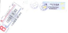 2016. France, The Letter By Registered Prioritaire Post To Moldova - Covers & Documents