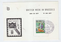 Belgium BRITISH WEEK IN BRUSSELS FDC 1967 - 1961-1970