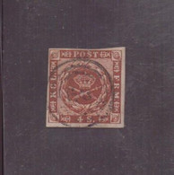 DANEMARK 1858 / 63 N° 8 OBLITERE - Used Stamps