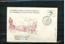 Jugoslawien / Yugoslavia  1983  50 Years Of Byrd Antarctic Expedition Letter - Polarforscher & Promis