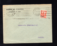 ENVELOPPE  DE TUNIS POUR ELBEUF DU 28/08/1928 - Lettres & Documents