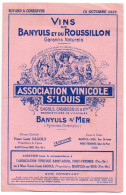 Buvard Double VINS DE BANYULS ET ROUSSILLON 1928(PPP3005) - V