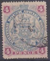 RHODESIA - 1897 4d Coat Of Arms. Scott 54. Used - Andere & Zonder Classificatie