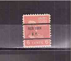 376 PREOBLITERE OBL   Y&T   A J. Q. Adams "New York N.Y"  *ETATS UNIS D’AMERIQUE*   58/11 - Preobliterati