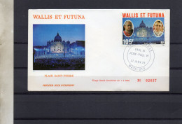 FDC  WALLIS ET FUTUNA  VISITE DU PAPE TIMBRE    N° YVERT PA 82   1979 - FDC