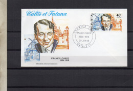 FDC  WALLIS ET FUTUNA   CELEBRITE FRANCIS  CARCO TIMBRE    N° YVERT PA 375   1988 - FDC