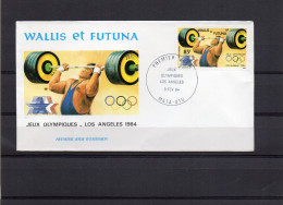 FDC  WALLIS ET FUTUNA    SPORTS J O  LOS ANGELES ALTRS TIMBRE    N° YVERT   PA 133   1984 - FDC