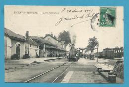 CPA - Chemin De Fer Train En Gare PARAY LE MONIAL 71 - Paray Le Monial