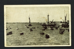 ENGLAND  -  Margate  The Harbour  Used Vintage Postcard As Scans - Margate