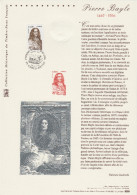 France 2006 Y&T 3901. Document Officiel. Pierre Bayle, écrivain - Ecrivains