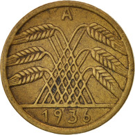 Monnaie, Allemagne, République De Weimar, 5 Reichspfennig, 1936, Berlin, TTB - 5 Renten- & 5 Reichspfennig